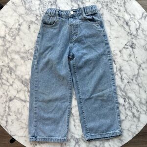 Girls wide leg jeans (run short) high waisted
